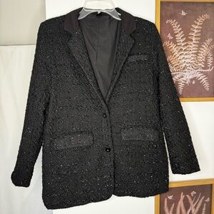 Black Tweed Style Dazy Blazer (M)